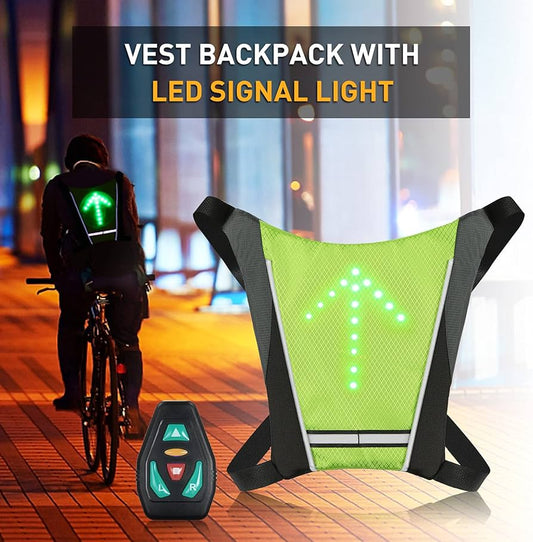 Chaleco Reflectante con Señalizador LED para Bicicletas